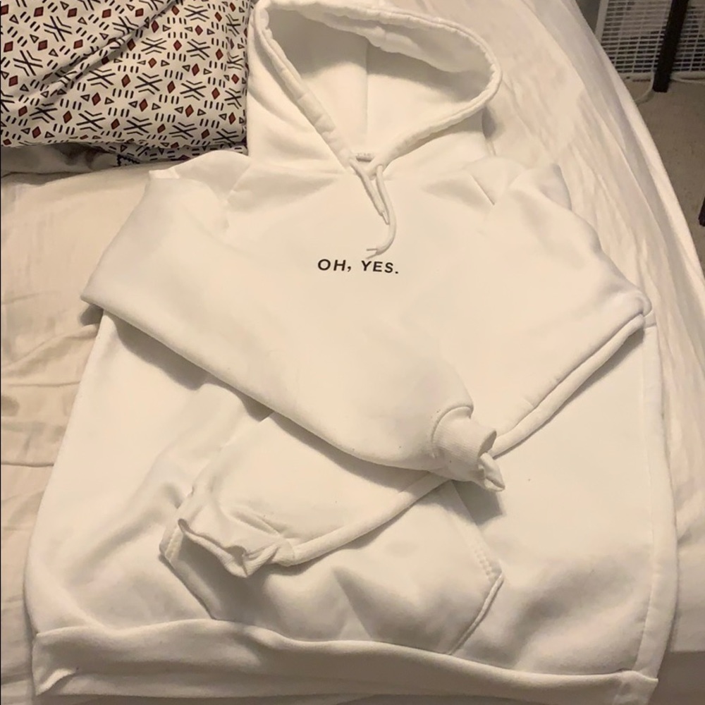 White hoodie